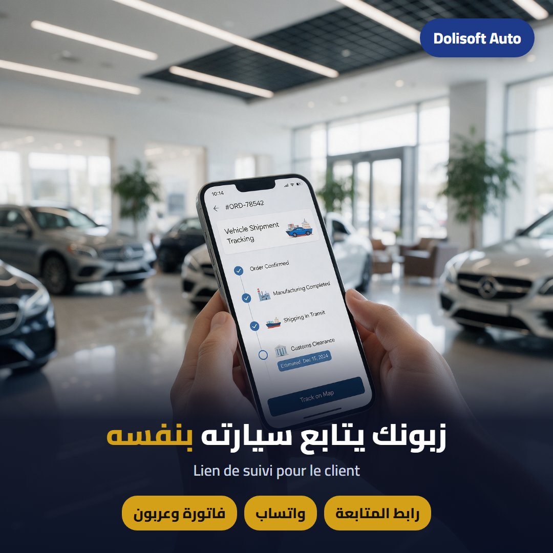 رابط متابعة للزبون — Dolisoft Auto