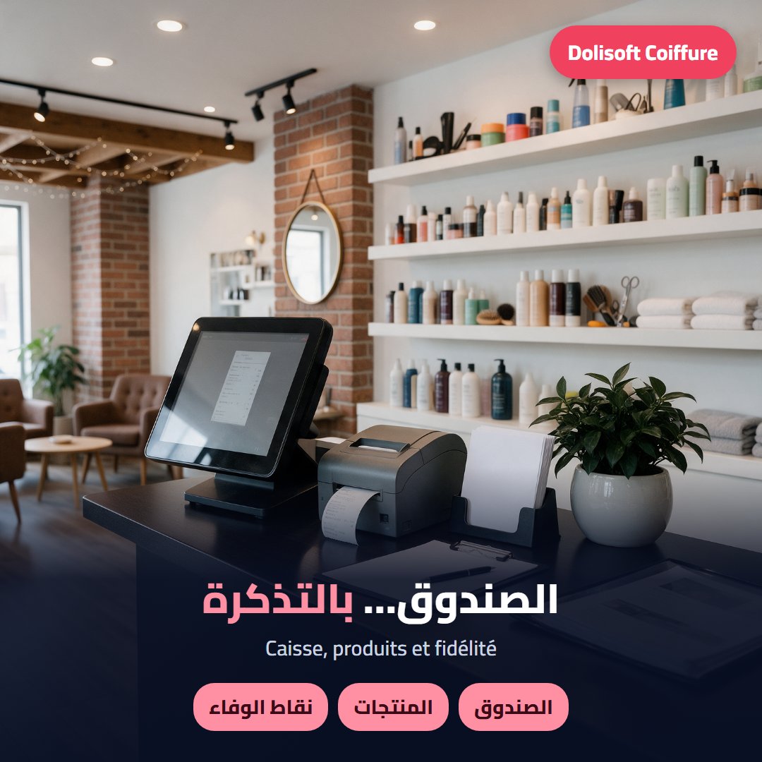 Dolisoft Coiffure — caisse-ticket