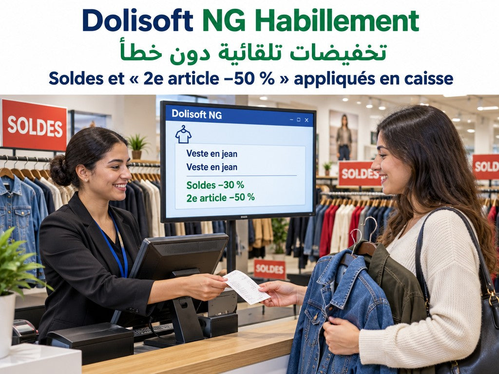 Dolisoft NG Habillement — les soldes et le 2e article −50 %