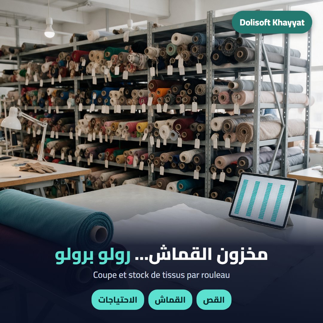 مخزون القماش — Dolisoft Khayyat