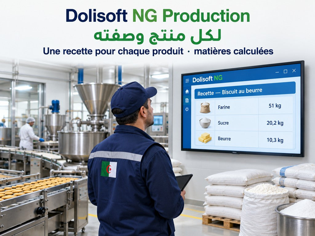 Dolisoft NG Production — la recette de chaque produit