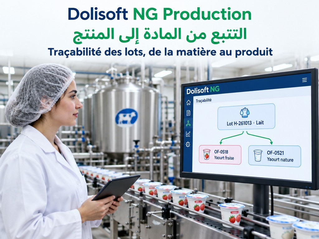 Dolisoft NG Production — traçabilité des lots