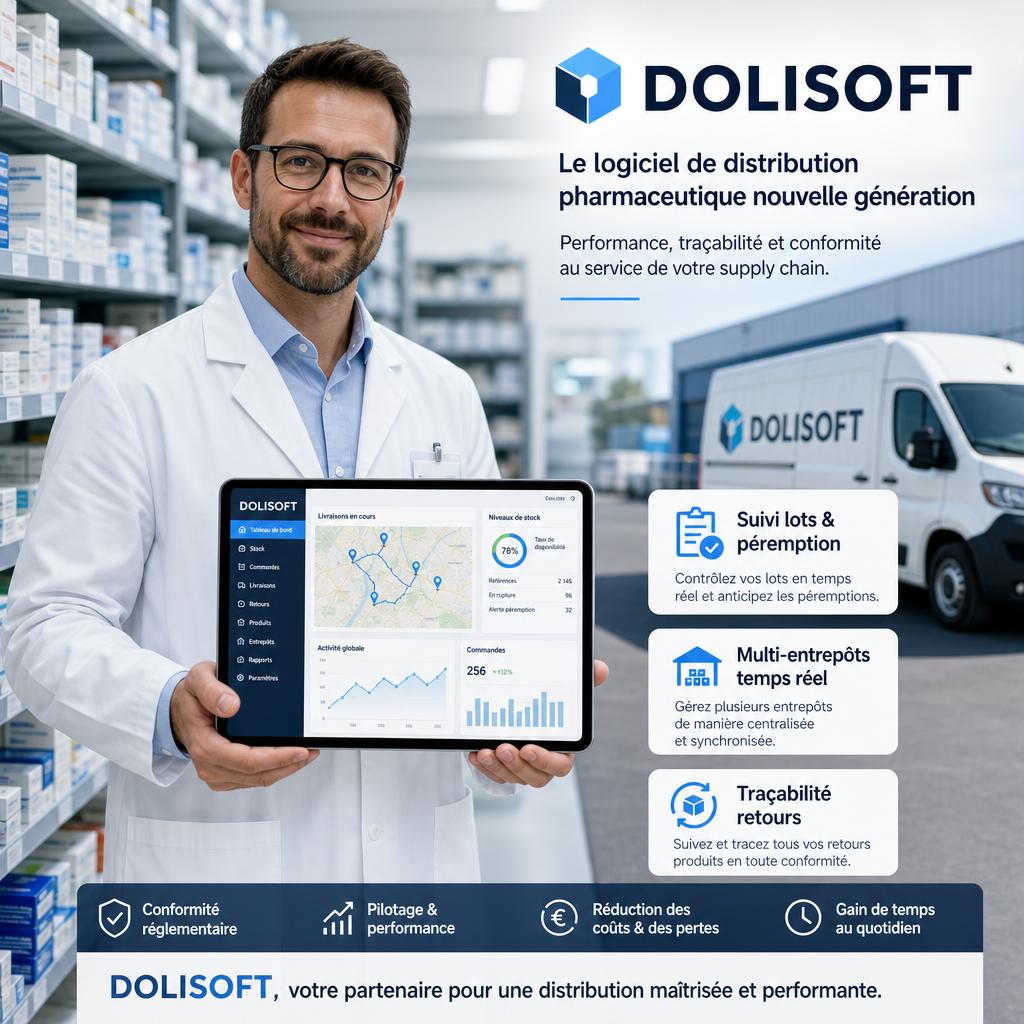 Le logiciel de distribution pensé pour les grossistes pharmaceutique et parapharmacie