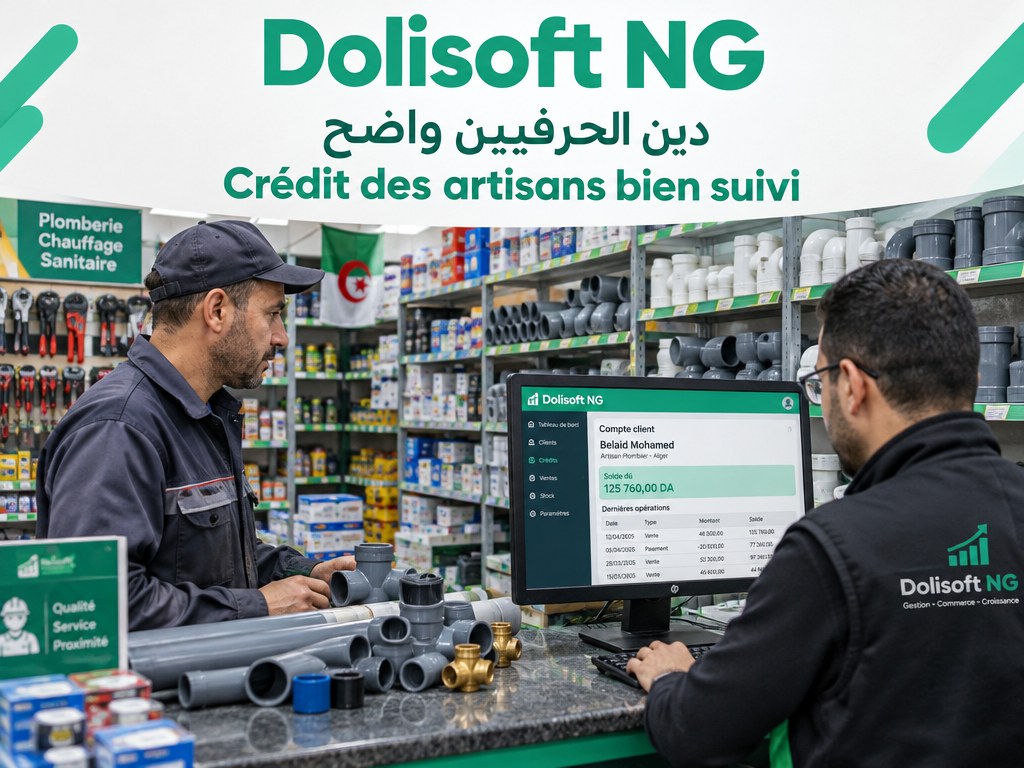 Dolisoft NG Quincaillerie — crédit des artisans