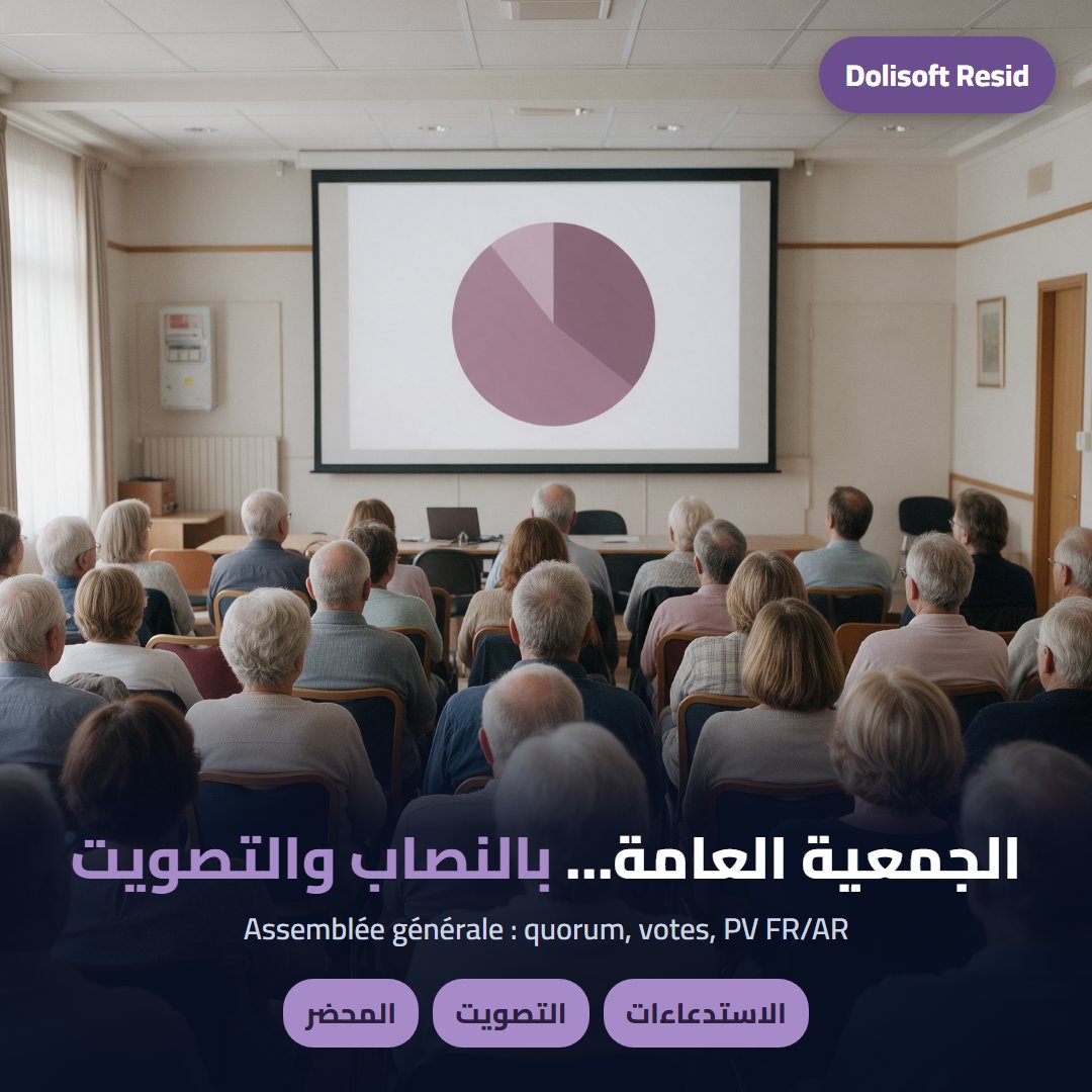الجمعية العامة — Dolisoft Resid