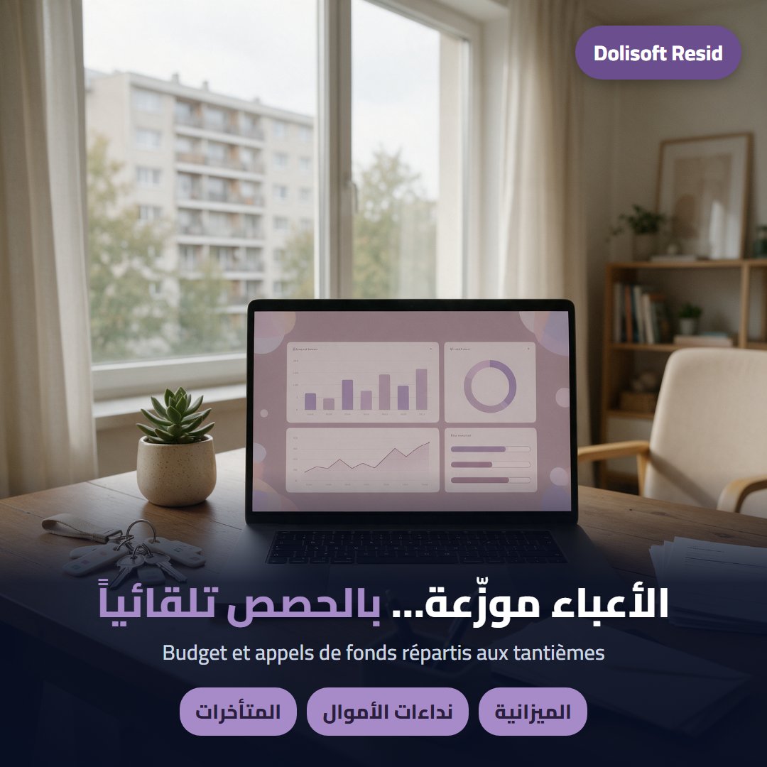 الميزانية ونداءات الأموال — Dolisoft Resid
