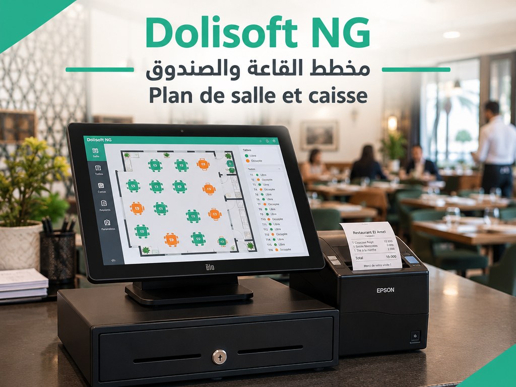 Dolisoft NG Restaurant — plan de salle et caisse