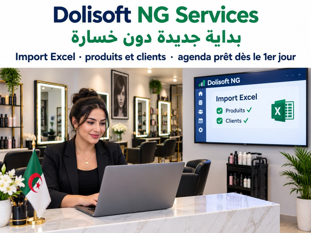 Dolisoft NG Services — changer de logiciel, import Excel